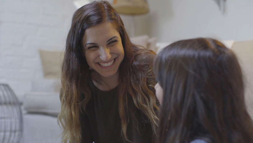 foster mother enjoying time with her foster daughter